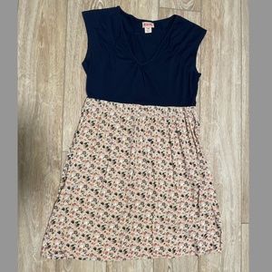 Mossimo Size M Dress in Navy and Print